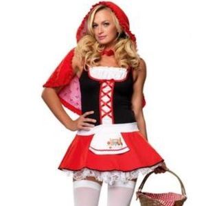 Sexy little red riding hood costume size large